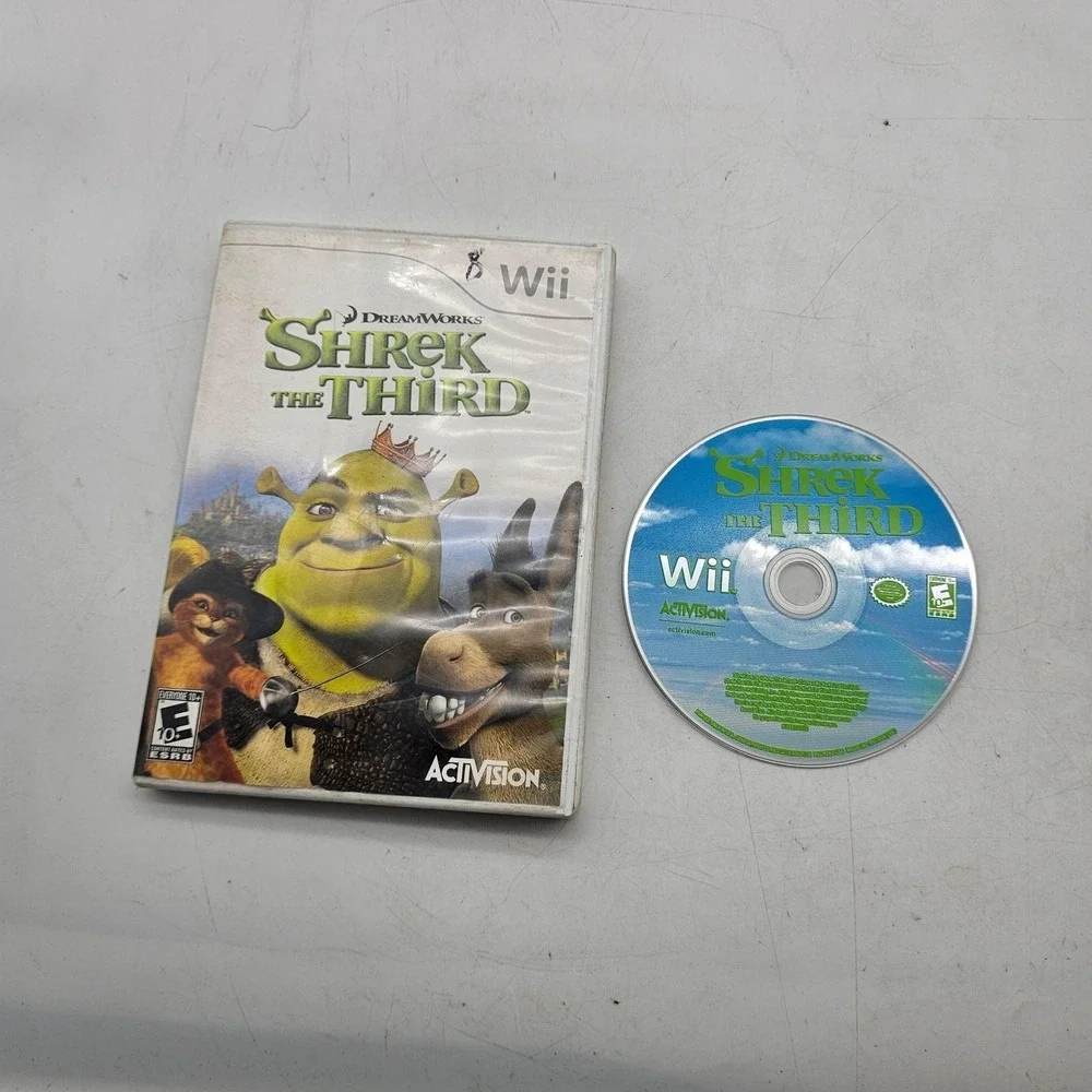 Shrek The Third Nintendo Wii Video Game Disc Case Activision E10+ NTSC-U/C